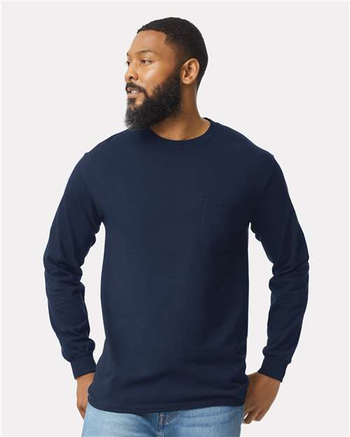 Unisex Ultra Cotton® Long Sleeve Pocket T-Shirt