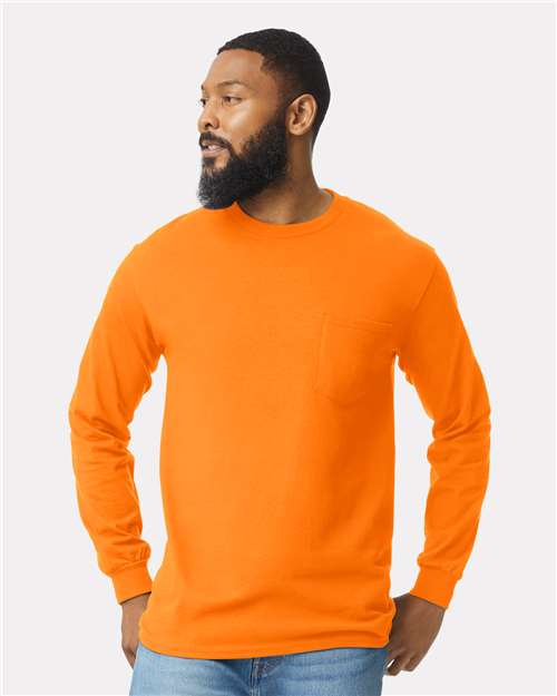 Unisex Ultra Cotton® Long Sleeve Pocket T-Shirt