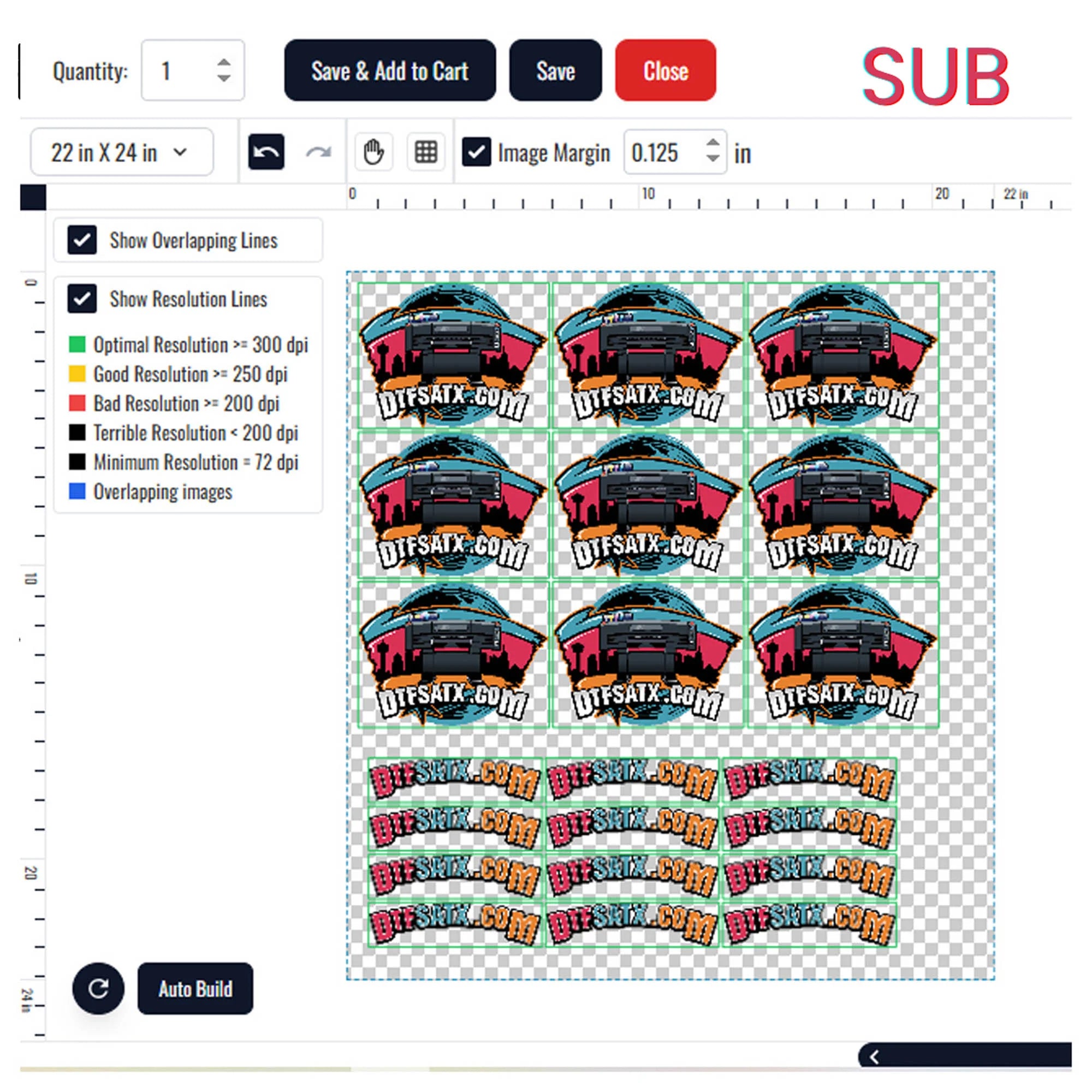 Gang Sheet Builder